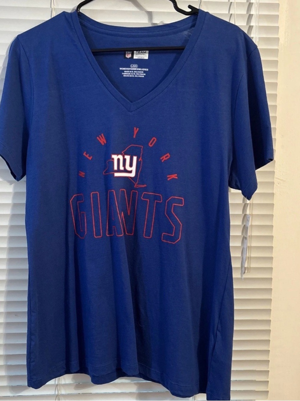 New Women's New York Giants Football NFL Team Apparel - Size Large Blue